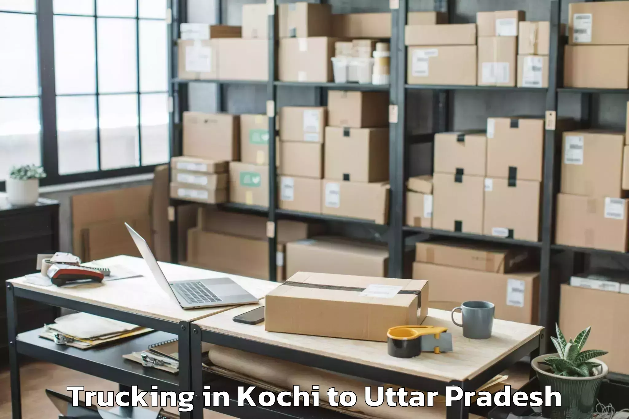 Easy Kochi to Miranpur Katra Trucking Booking